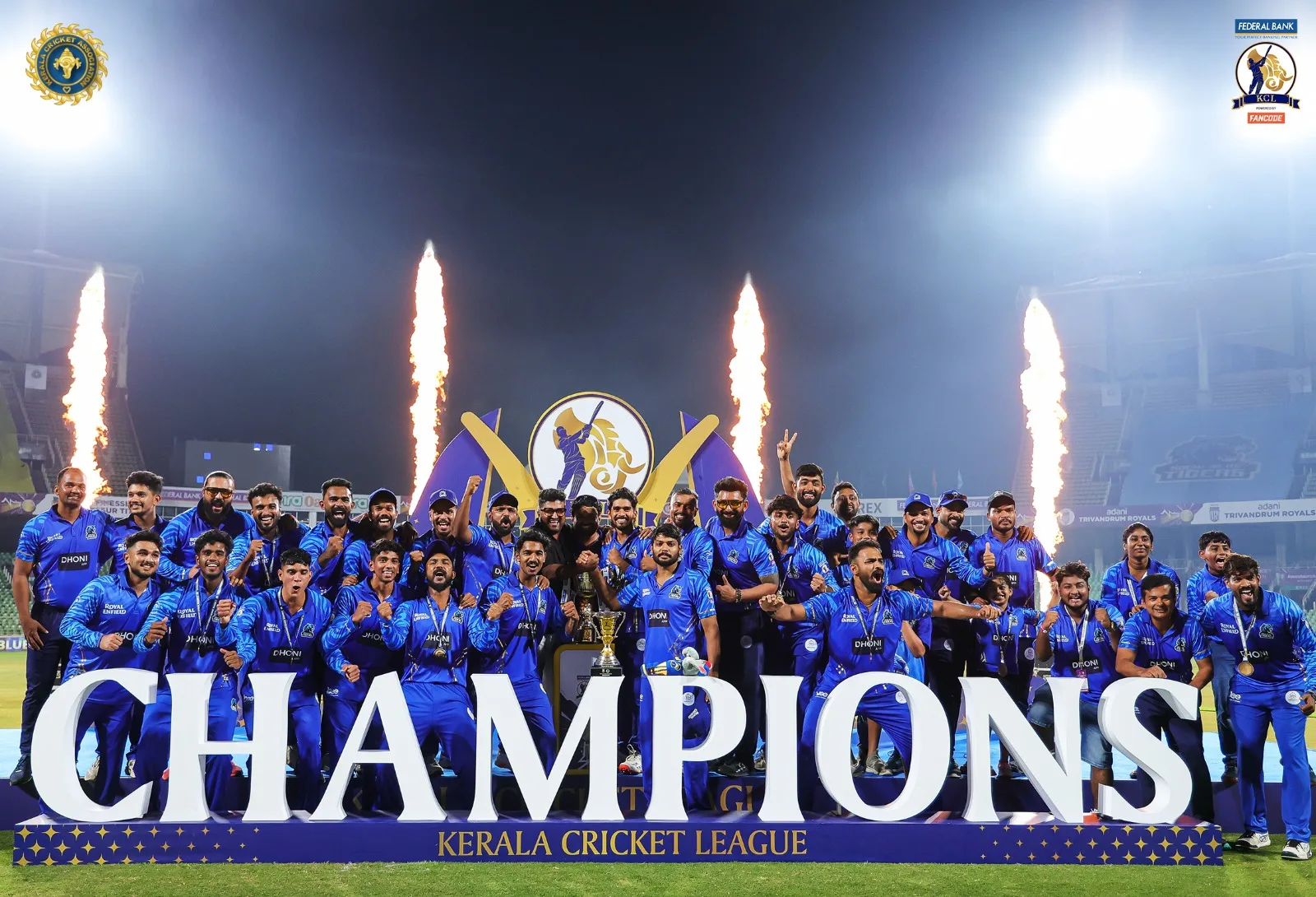 Kochi Blue Tigers won the Season 2 Title